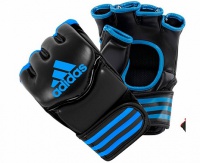 перчатки для смешанных единоборств adidas traditional grappling черно-синие adicsg07
