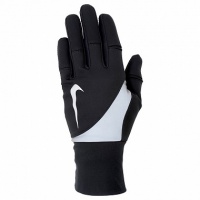 перчатки для бега nike men's shield run gloves l black