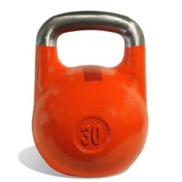 гиря чемпионская titan 30 кг (оранжевая с красной полосой)