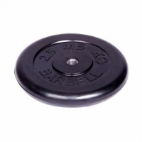 диск обрезиненный d26мм mb barbell mb-pltb26 2,5кг черный