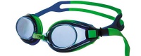 очки для плавания atemi m106 салатовый-синий