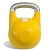 гиря чемпионская titan 10 кг (желтая с белой полосой)